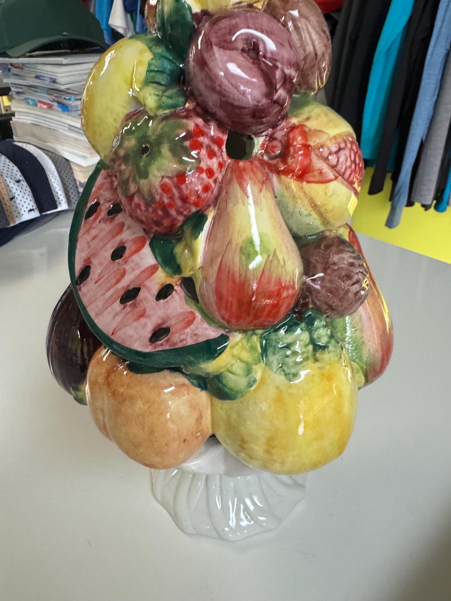 Italian fruit topiary ceramic fruit topiary for kitchen decor