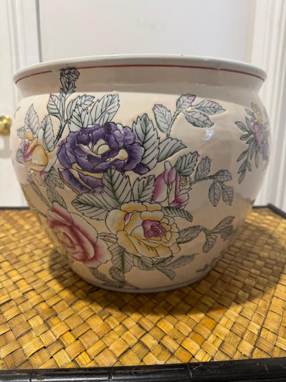 Fish Pot Planter Asian Jardinare Floral Planter Chinese import