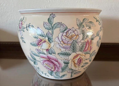 Asian fish pot planter
