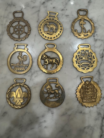 Horse Brass English Horse pieces Saddle Decoration from England