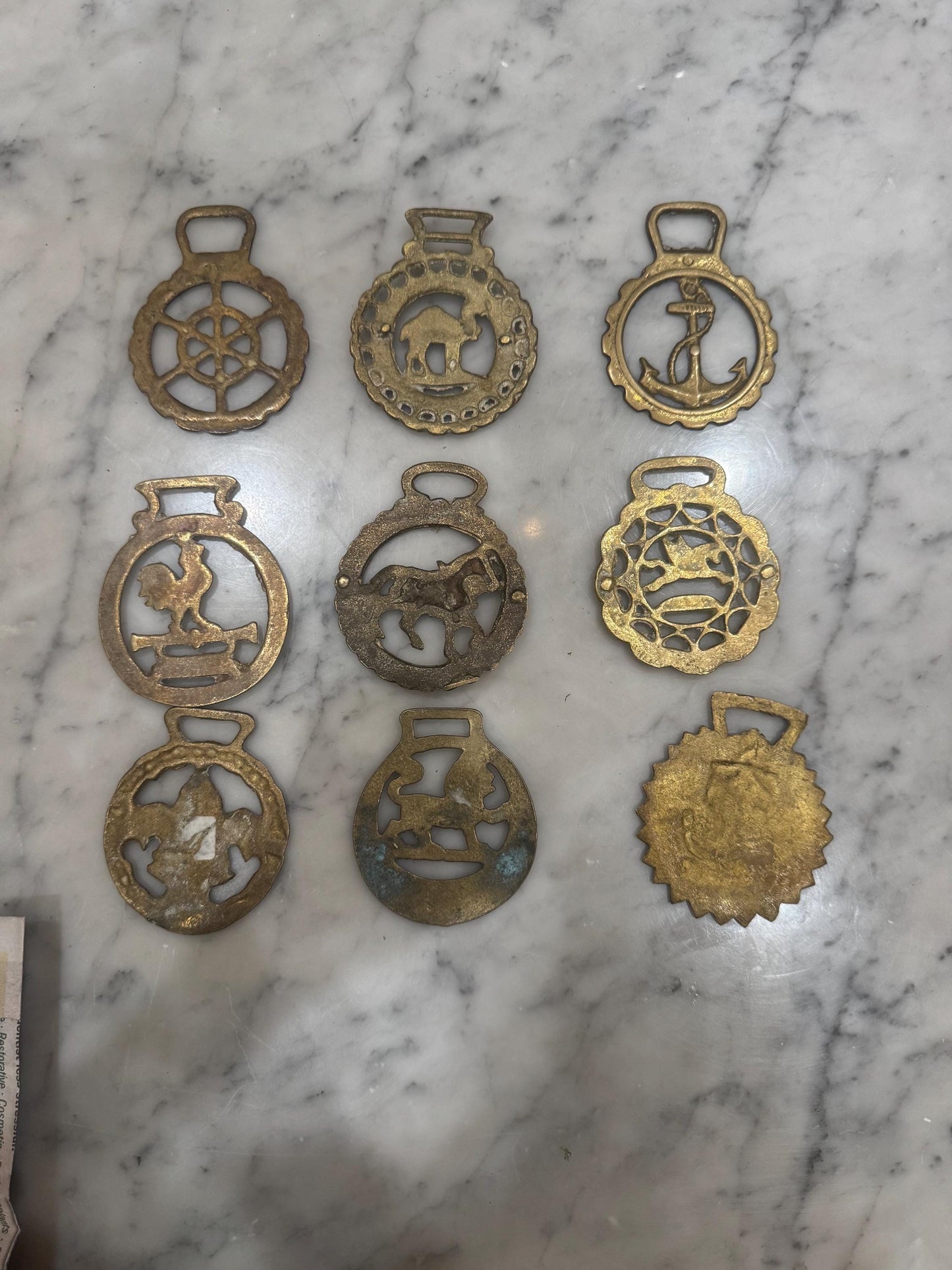 Horse Brass English Horse pieces Saddle Decoration from England