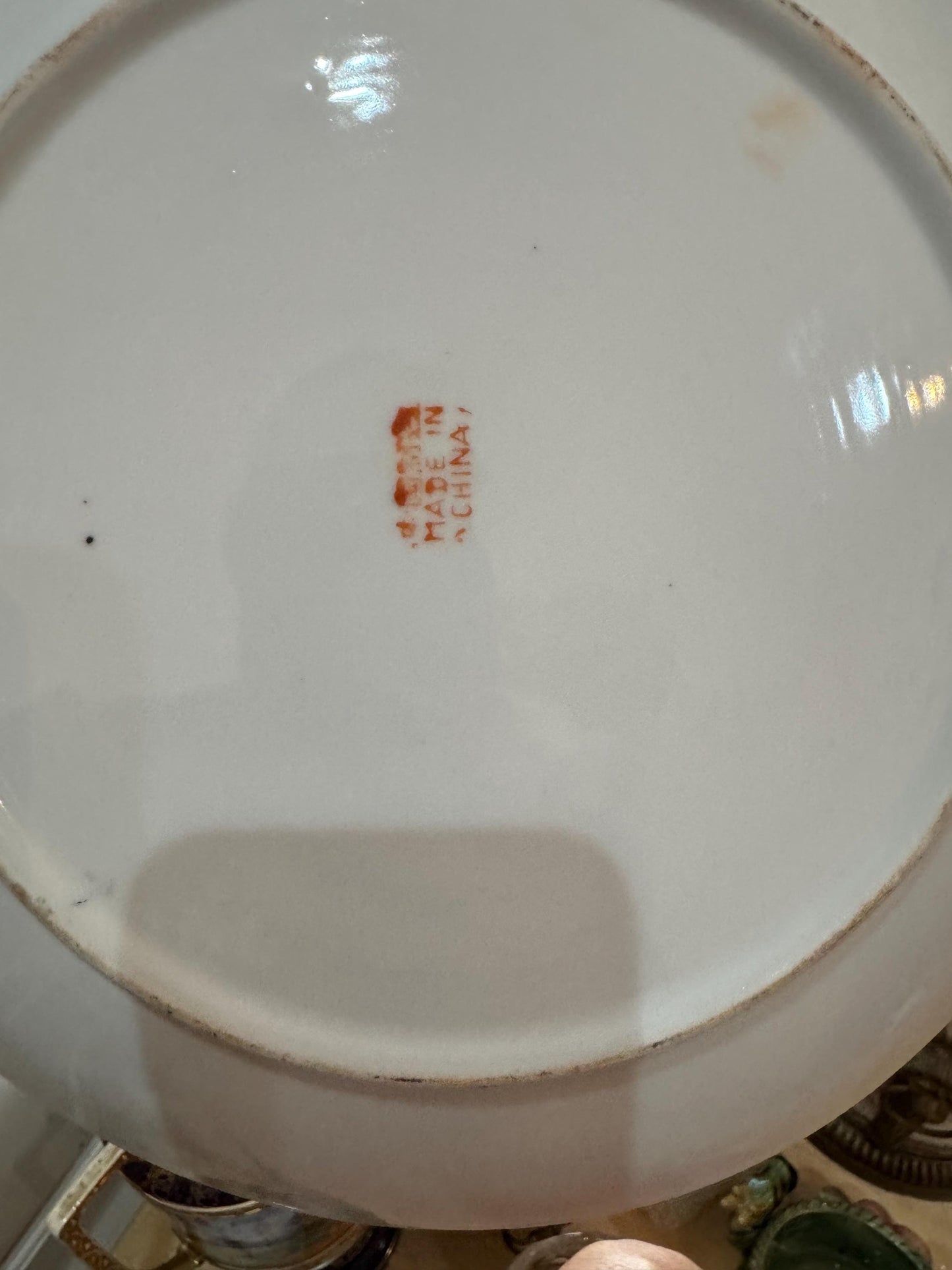 Rose Medallion Large Plate 10 inches