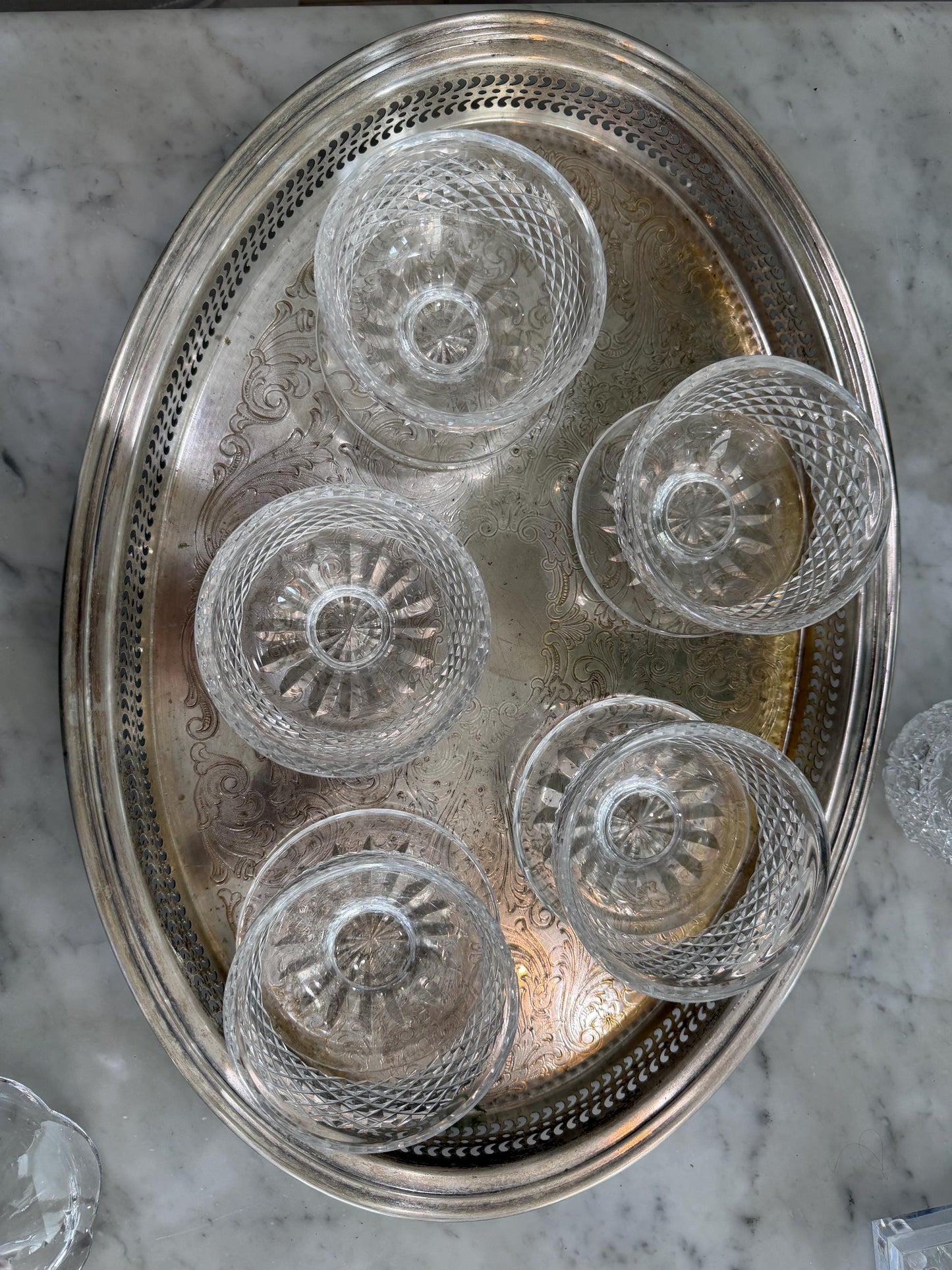 Waterford Alana dessert dish vintage Waterford footed bowls