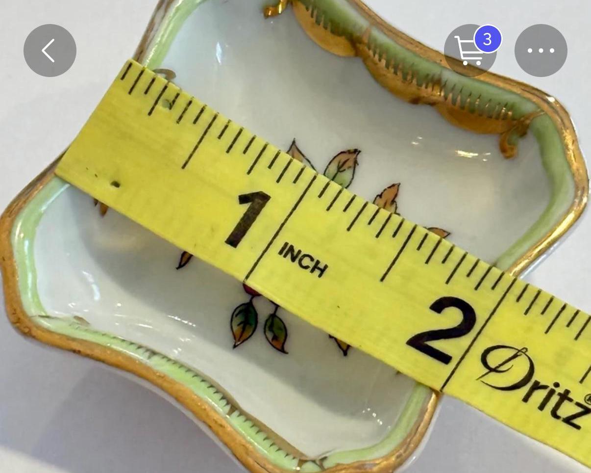 Herend Queen Victoria trinket dish , ring dish Butter pat