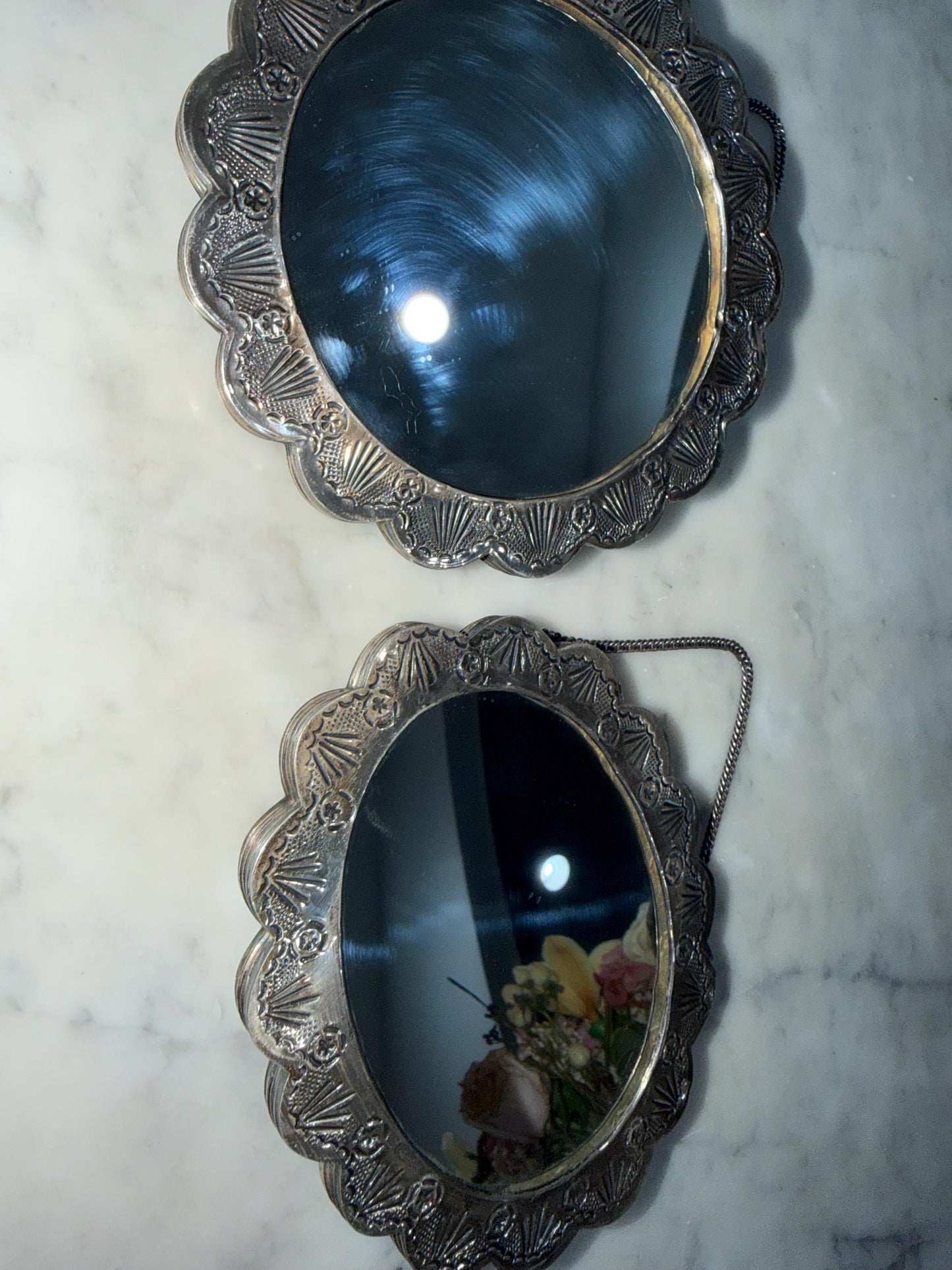 Turkish Wedding Mirrors 900 silver Antique mirrors Traditional dowry gift