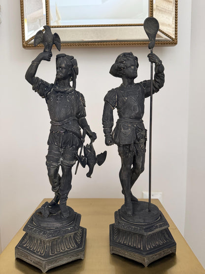 antique spelter figure renaissance
