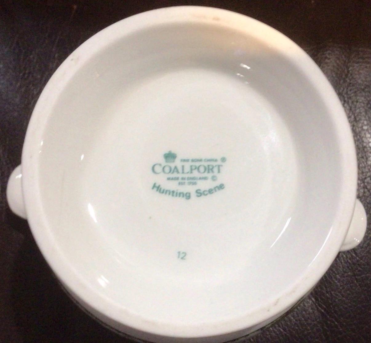 Coalport Hunt Scene Cache Pot Equestrian Pot Horse Planter RARE Collectible pattern