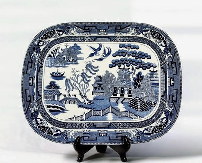 Blue Willow Platter Transferware Platter large