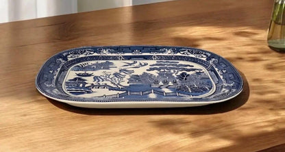Blue Willow Platter Transferware Platter large