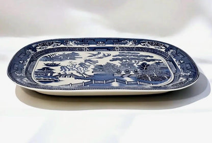 Blue Willow Platter Transferware Platter large