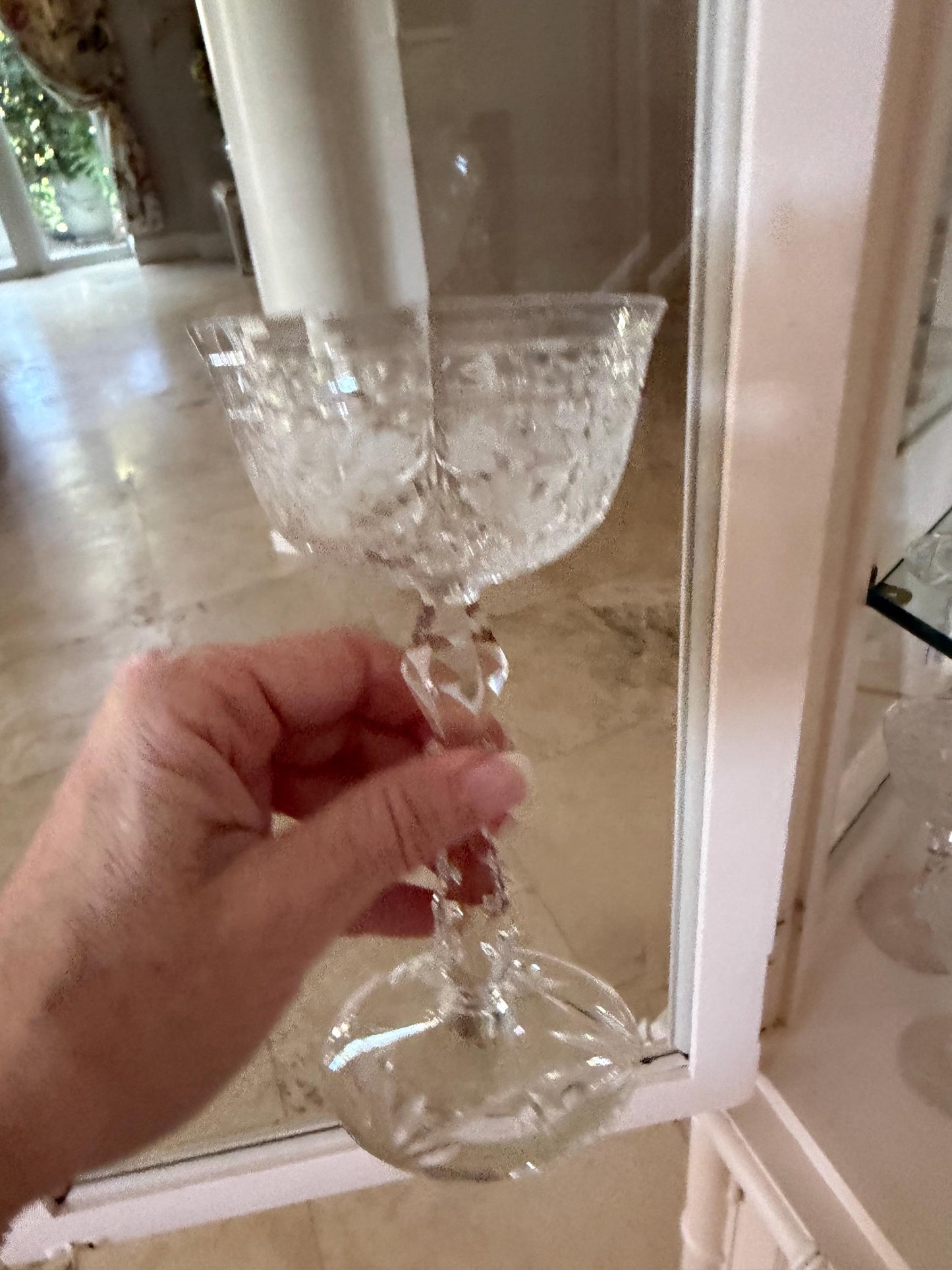 Rock Sharpe Marina Crystal Stenware 50 pcs wine, water, champagne coupes, cordials etc excellent and gorgeous