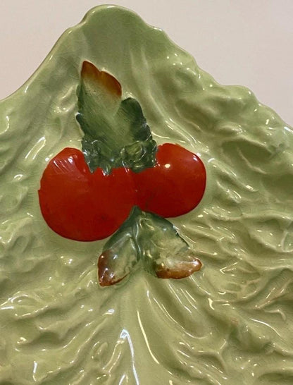 Cabbage leaf platter green Carltonware serving dish green cabbage plate