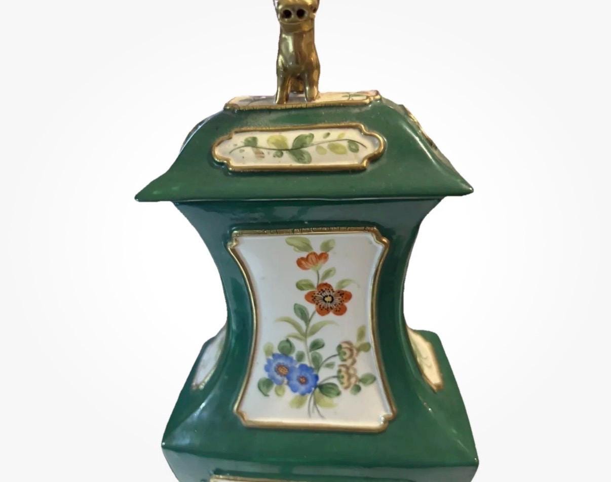 Chelsea House Lidded Vases Lidded Urns Pair of vases Foo Dig finial port royal Chelsea house