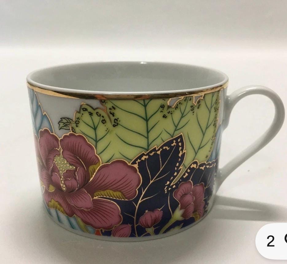 Tobacco Leaf Imperial place setting dinner plate salad plates cup saucer vintage tobacco leaf china