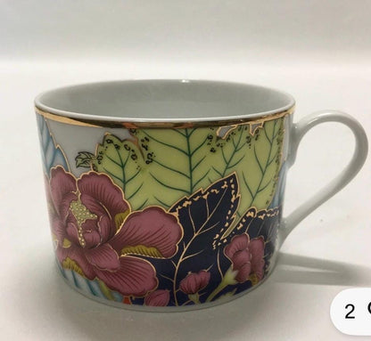 Tobacco Leaf Imperial place setting dinner plate salad plates cup saucer vintage tobacco leaf china