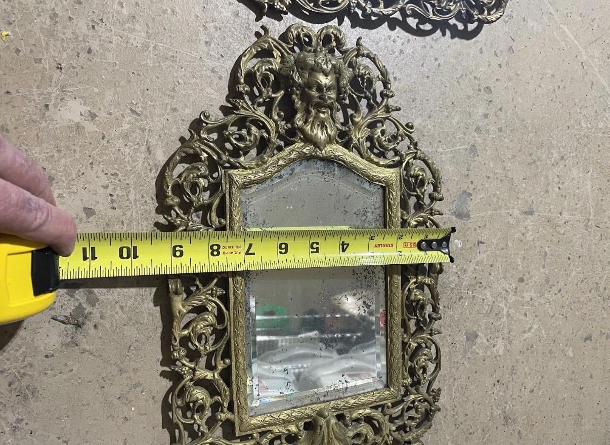 Brass Bradley Hubbard Bacchaus mirror set Ornate mirror set