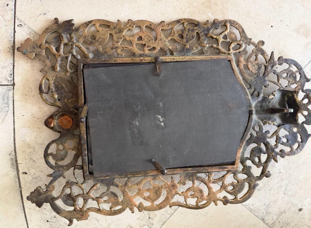 Brass Bradley Hubbard Bacchaus mirror set Ornate mirror set