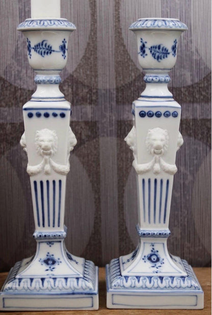 Denmark lion candlesticks