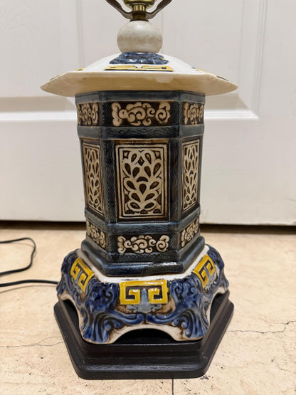 Pagoda lamp vintage pagoda lamp blue and white