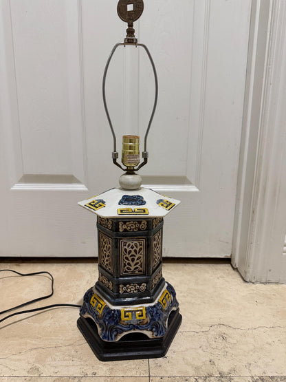 Pagoda lamp vintage pagoda lamp blue and white