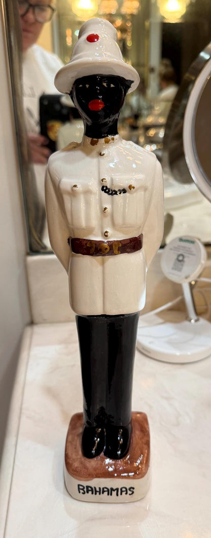 Garnier Liqueur Decanter Policeman Of The World Bahamas Edition Vintage Rare 1970 Bottle Empty Collectible