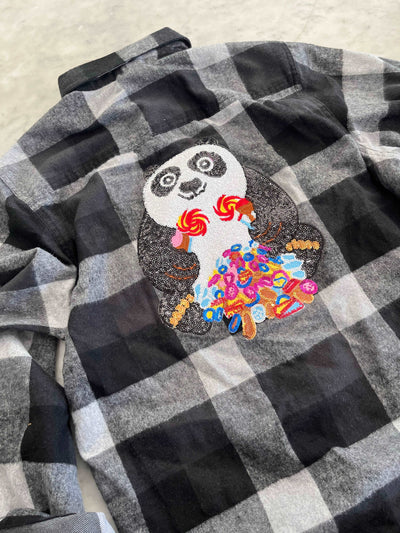 plaid panda | Sticker