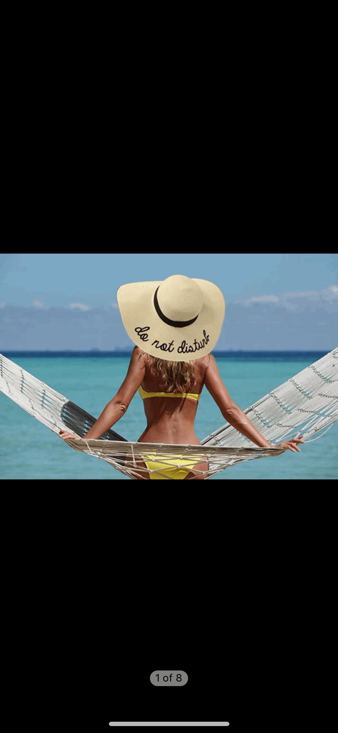 Do Not Disturb Sun Hat , Beach Straw Hat Large Brim