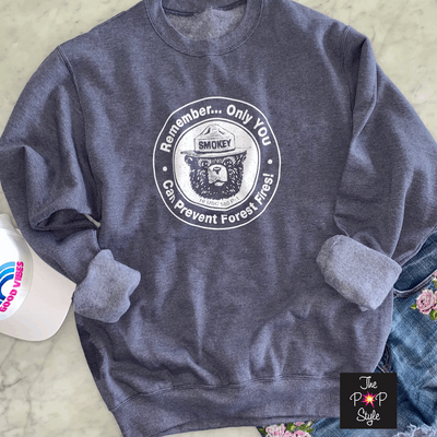 Bear Vintage Sweatshirt, Firefighter Gift  Shirt
