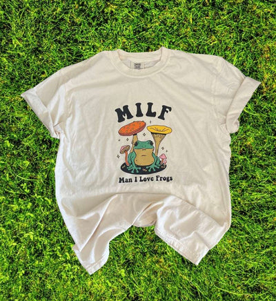 Man I Like Frogs Shirt, MILF Shirt , Hot Fun Mom Shirt