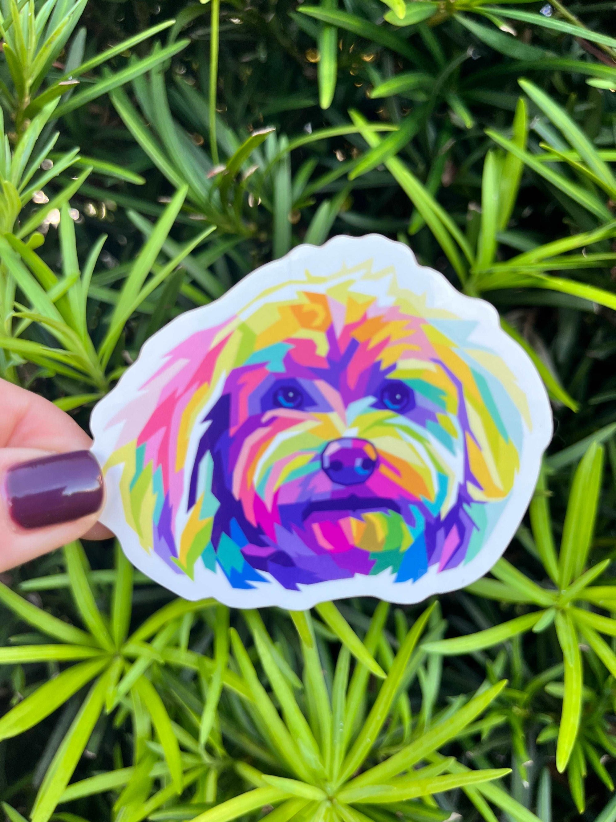 Golden Doodle Pop Art Sticker