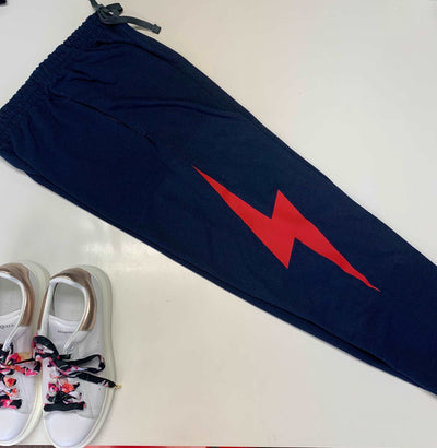Lightening Bolt Joggers , Pocketed Joggers ,