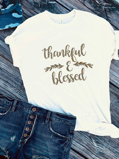Thankful and Blessed IvorybShirt