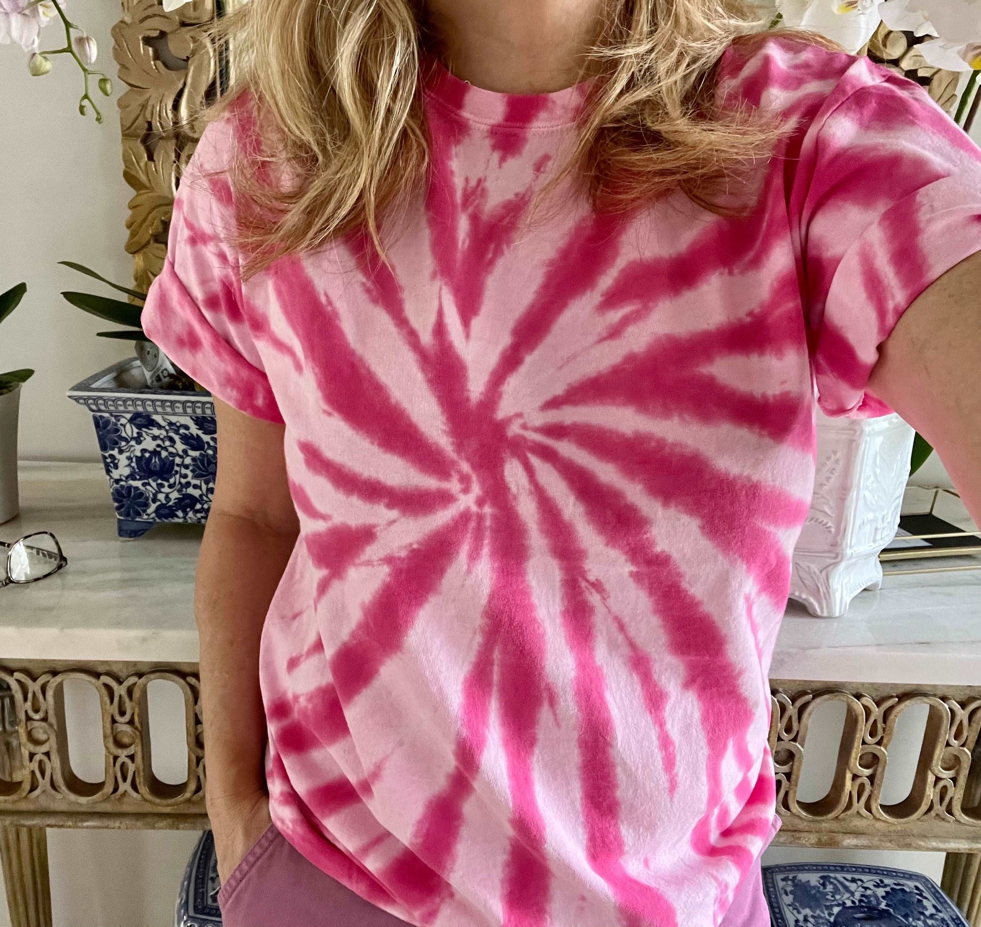 Pink Bubblegum Tie Dye T Shirt