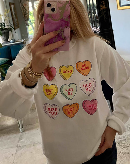 Heart Shirt, Retro Conversation Heart Shirt