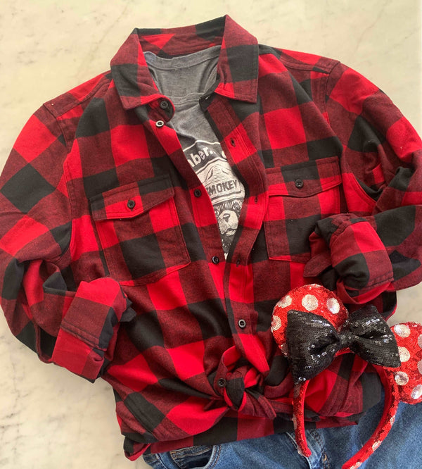 Minnie Mouse Flannel Shirt - ThePopStyle