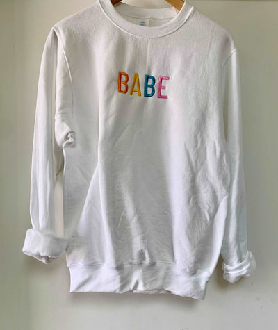 Babe Embroidered Sweatshirt