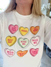 Heart Shirt, Retro Conversation Heart Shirt