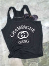 Champagne Gang Tank Top , Perfect for Girls Brunch Shirt, Trip Shirt
