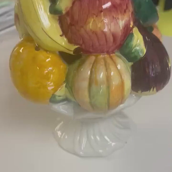 Italian fruit topiary ceramic fruit topiary for kitchen decor