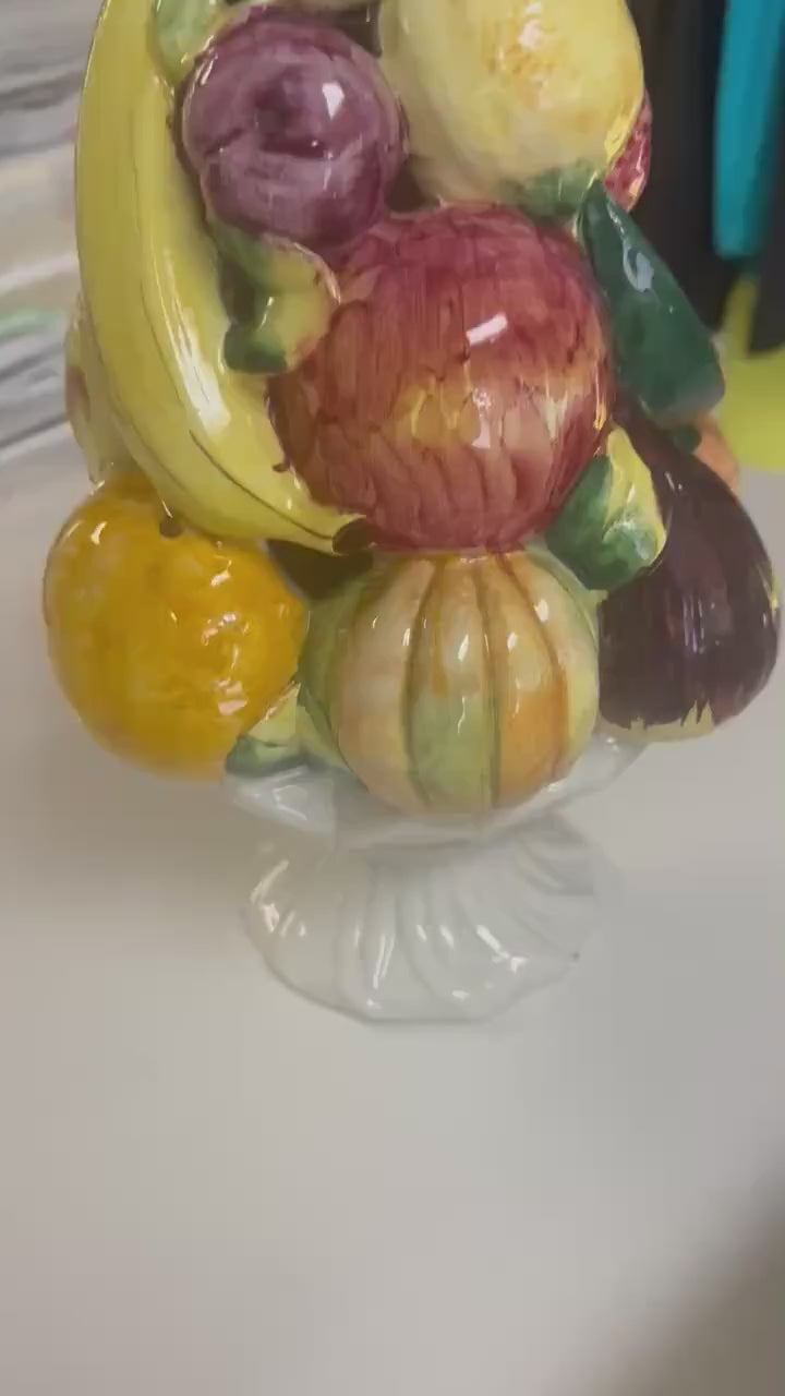 Italian fruit topiary ceramic fruit topiary for kitchen decor