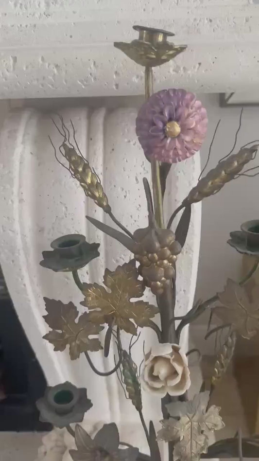 French Altar Candelabra Antique Candelabra from France