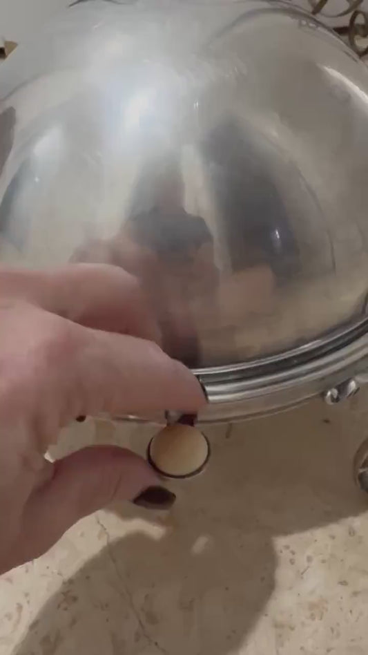 Barker Ellis Silver Dome Server with removable  trays made in England beautiful antique