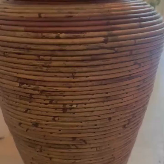 Pencil Reed Floor Vase Gabrielle Crespi Vintage and stunning Pencil Reed