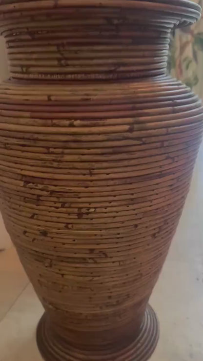 Pencil Reed Floor Vase Gabrielle Crespi Vintage and stunning Pencil Reed