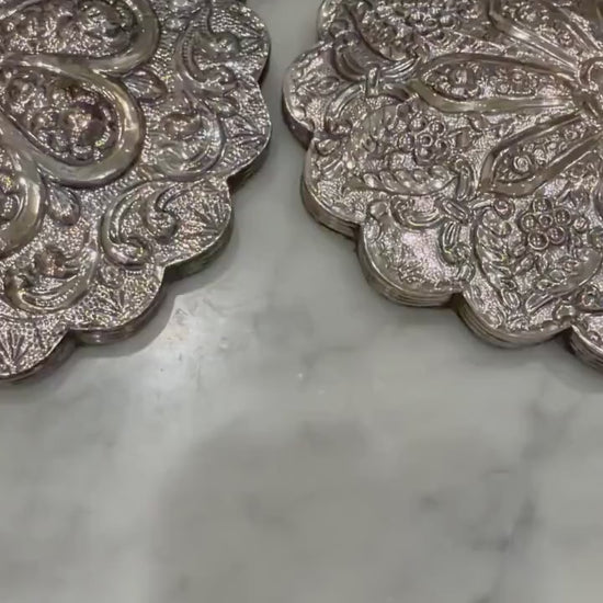 Turkish Wedding Mirrors 900 silver Antique mirrors Traditional dowry gift