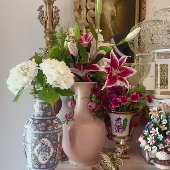 pagoda bird cage wood and metal white with Lemon yellow accents Palm Beach Regency Chinoserie