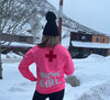 Snow Girl Sweatshirt, snow ski shirt , Apres Ski Shirt , Ski Trip Shirt