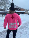 Snow Girl Sweatshirt, snow ski shirt , Apres Ski Shirt , Ski Trip Shirt