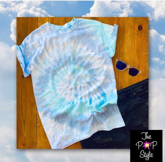 Tie Dye Shirt /Blue Lagoon Shirt/ blue Tie Dye Shirt