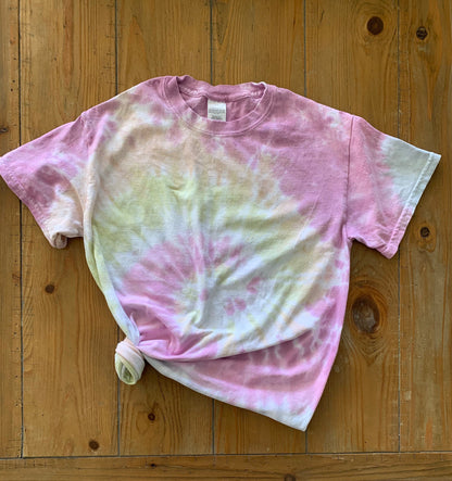 Rose Blossom Custom Tie Dye Shirt / pink tie dye shirt / custom tie dye shirt